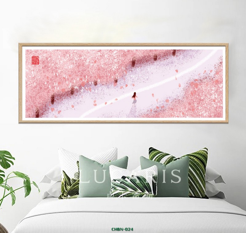 Con đường hoa anh đào - tranh vẽ CHBN-024